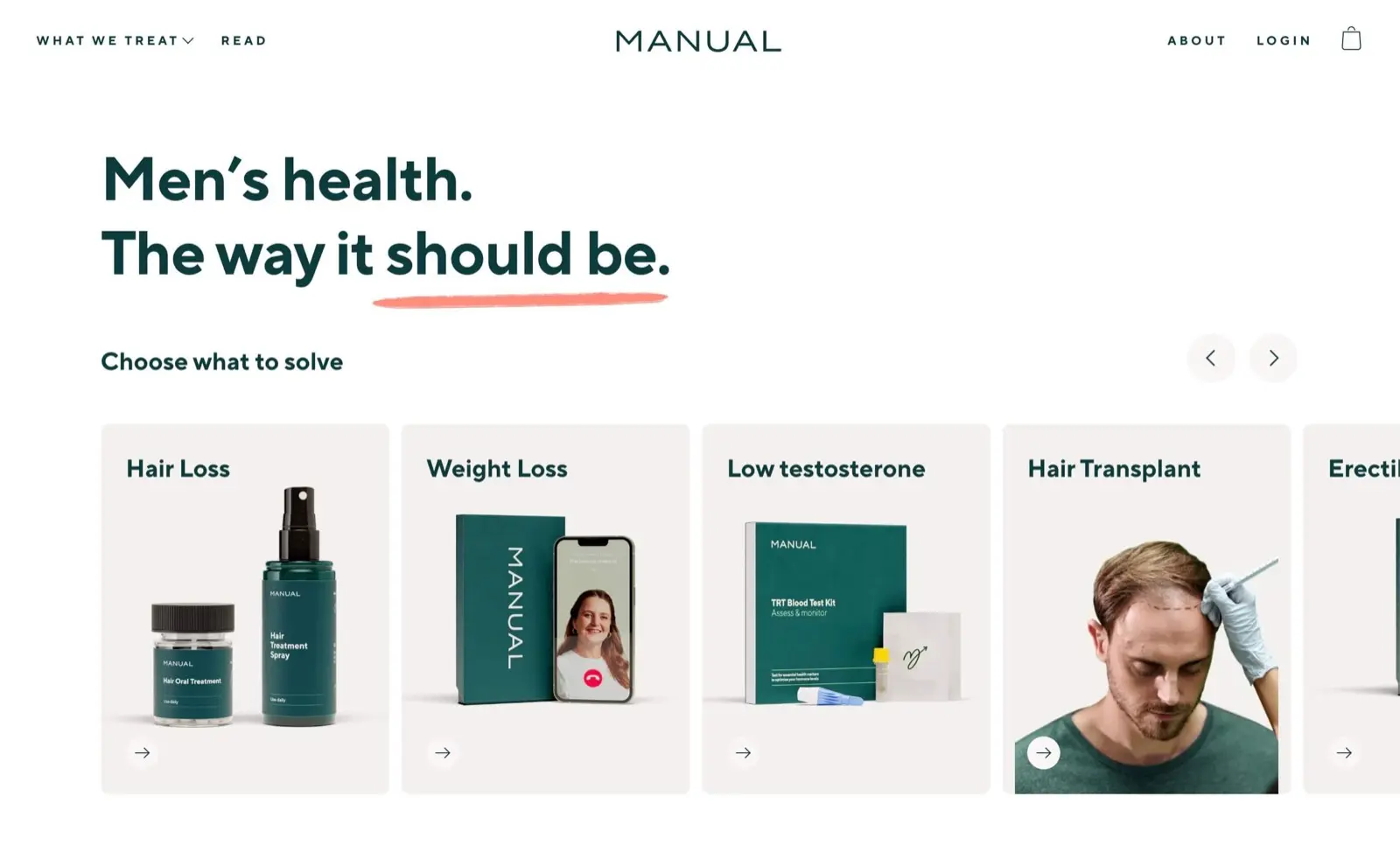 Manual health treatment new customer offer